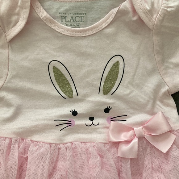 NWT bunny, ballerina, onesie 12 to 18 months Easter Outfit baby girl - Picture 2 of 6